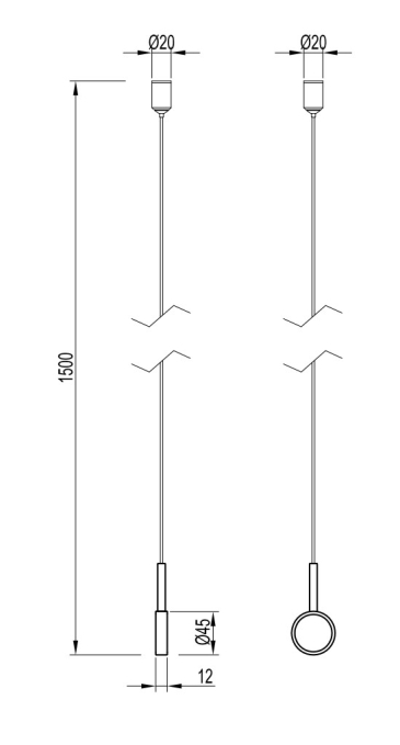 Подвес ART-APRIORI-HANG-TUBE-L1500 (OG), Arlight, 055886, изображение 2