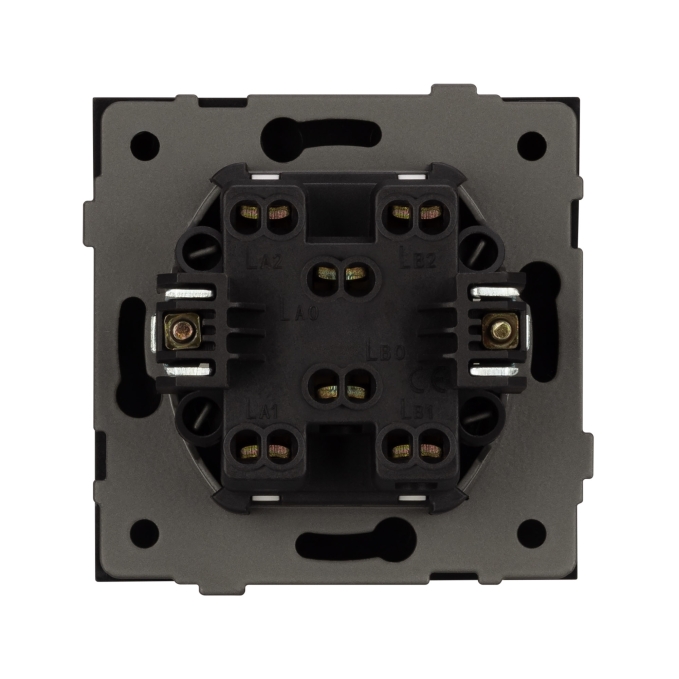 Механизм выключателя одноклавишный проходной SWT-TENDO-MKP1-SFPL-GR (230V, 10A), Arlight, 054581, изображение 2