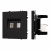 Механизм сдвоенной компьютерной розетки SCT-NOBE-MPC2-SFPL-BK (RJ-45, CAT6), Arlight, 054313