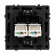 Механизм сдвоенной компьютерной розетки SCT-NOBE-MPC2-SFPL-BK (RJ-45, CAT6), Arlight, 054313, изображение 3