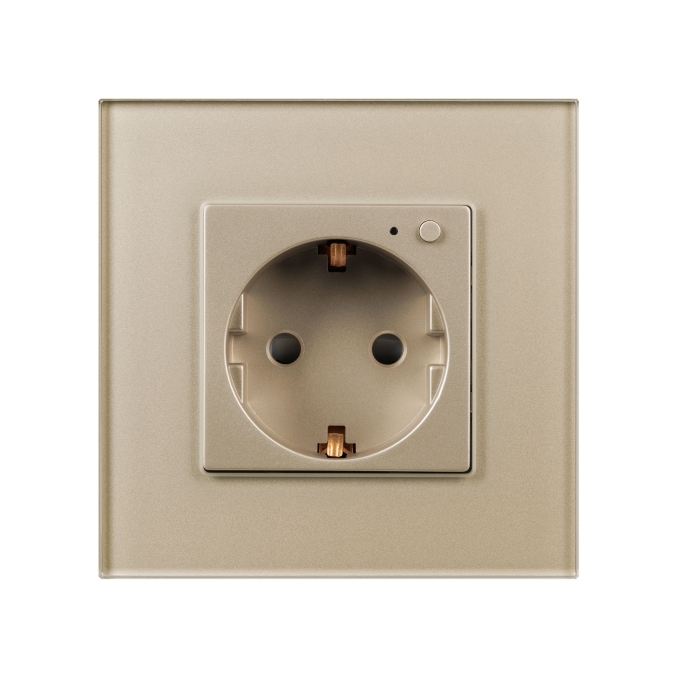 Розетка электрическая с Zigbee управлением SCT-OMALI-EUZB1-PL-GD (240V, 16A, Zigbee), Arlight, 050218, изображение 2 Розетка электрическая с Zigbee управлением SCT-OMALI-EUZB1-PL-GD (240V, 16A, Zigbee), Arlight, 050218, изображение 2