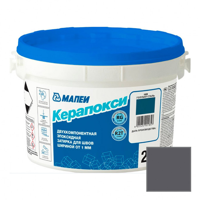 Затирка эпоксидная Mapei Kerapoxy №119 Серый Лондон, 2 кг Затирка эпоксидная Mapei Kerapoxy №119 Серый Лондон, 2 кг