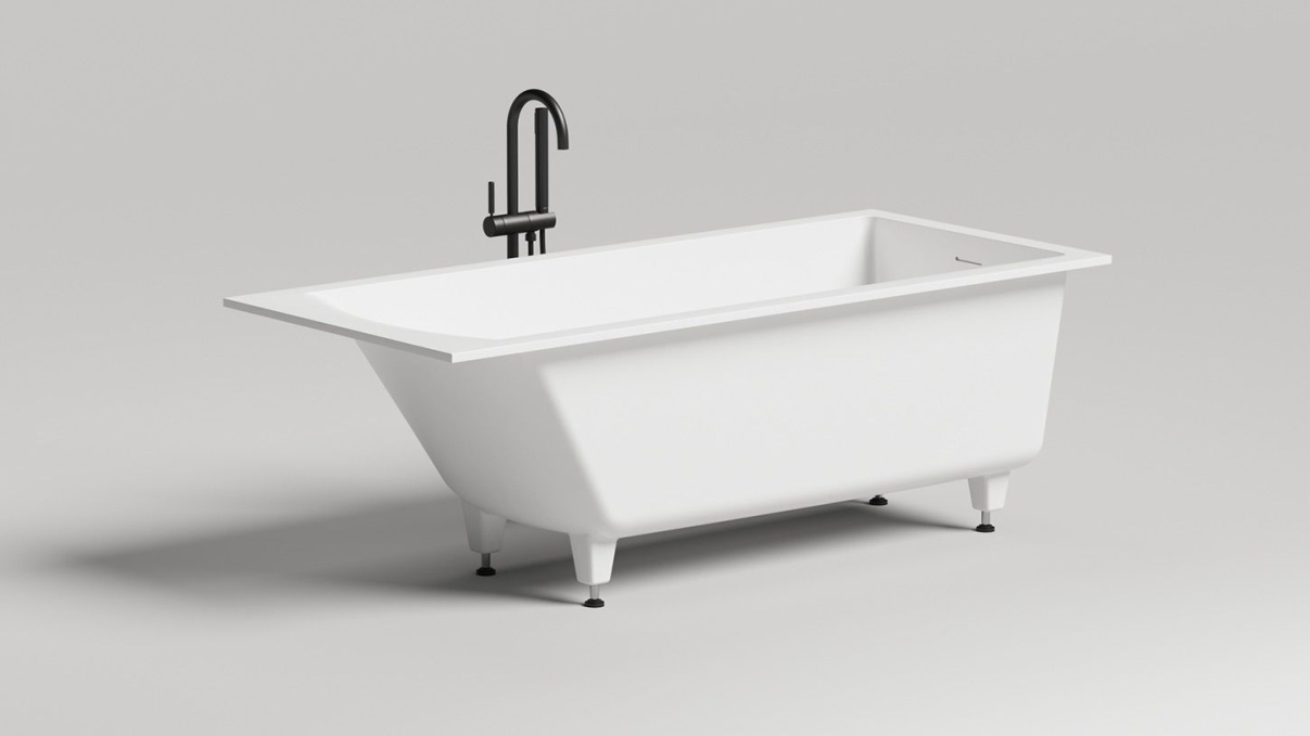 Ванна из литьевого камня Salini Cascata Kit 180x80 104513G белая глянцевая встраиваемая Ванна из литьевого камня Salini Cascata Kit 180x80 104513G белая глянцевая встраиваемая