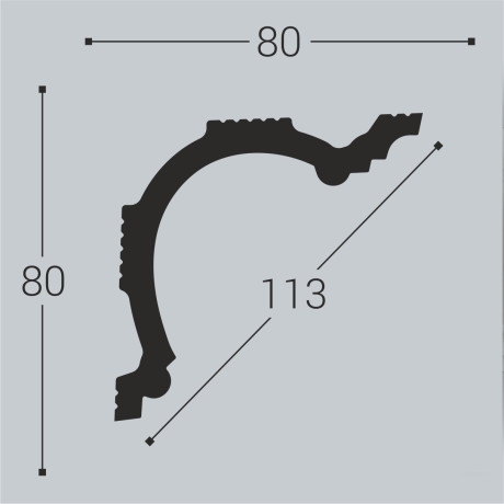 Карниз Bello Deco К1 80-80 Карниз Bello Deco К1 80-80