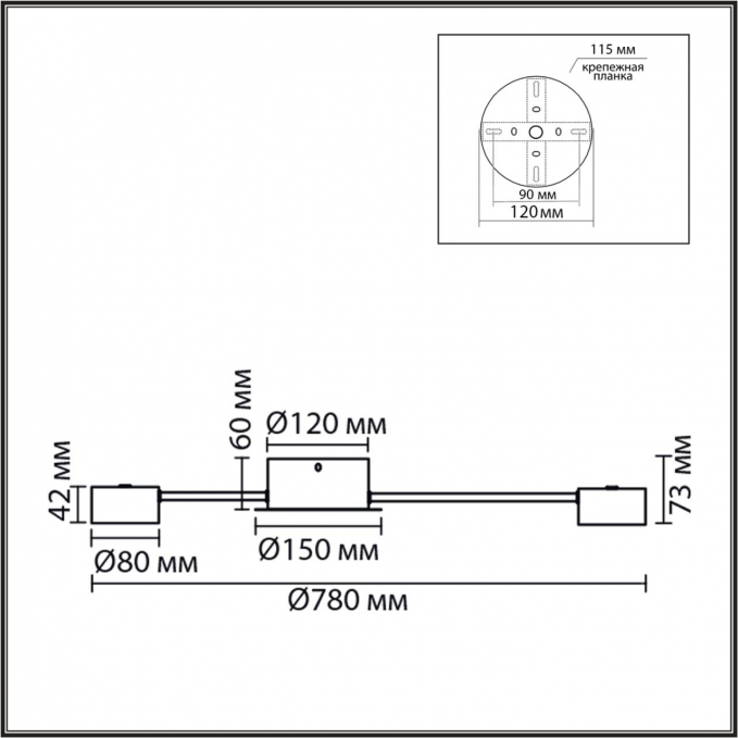Люстра GX53 LED 10*7W 220V TORINA COMFI LN26 251 LUMION 8344/10C, схема товара Люстра GX53 LED 10*7W 220V TORINA COMFI LN26 251 LUMION 8344/10C, схема товара