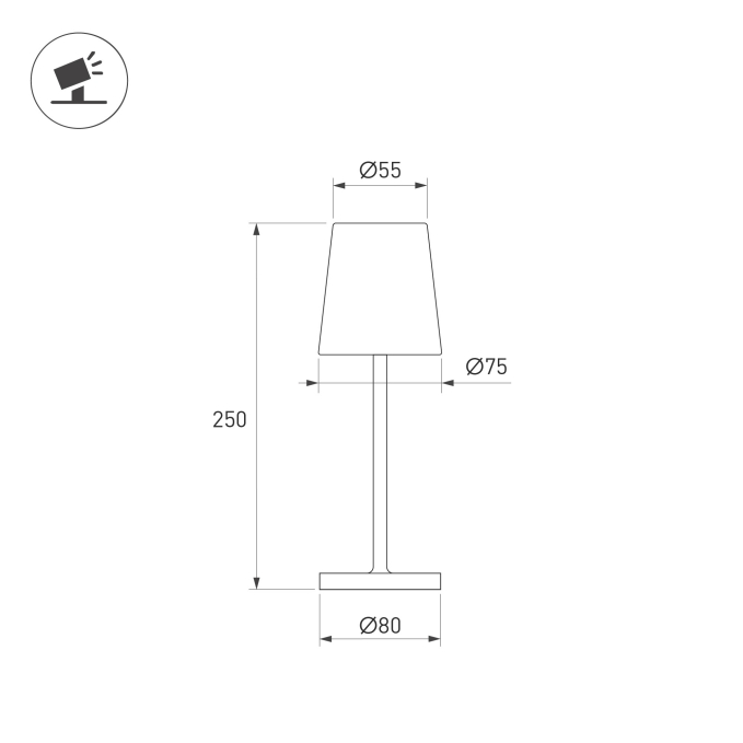 Светильник SP-DAISY-TAB-1.5W Warm3000-MIX (RS, 90 deg), Arlight, 058566, изображение 6 Светильник SP-DAISY-TAB-1.5W Warm3000-MIX (RS, 90 deg), Arlight, 058566, изображение 6