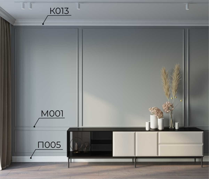 Плинтус Cosca Decor PX005, 108х12x2000 мм, Экополимер Плинтус Cosca Decor PX005, 108х12x2000 мм, Экополимер