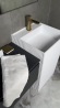 Раковина напольная Armadi Art Cube Corian 802-3R-MW 50 см белая Раковина напольная Armadi Art Cube Corian 802-3R-MW 50 см белая