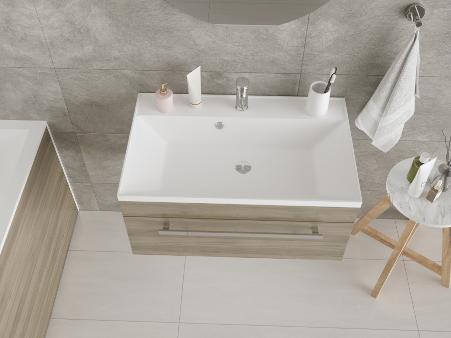 Мебельная раковина Madera Classica 4627173210829 80 см белая матовая