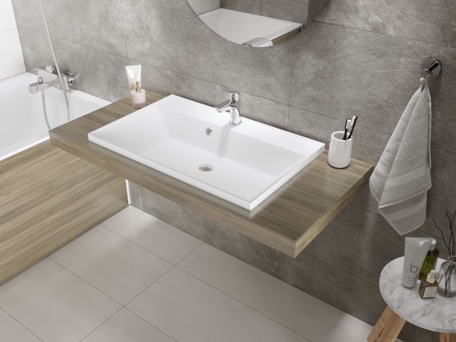 Мебельная раковина Madera Classica 4627173210829 80 см белая матовая