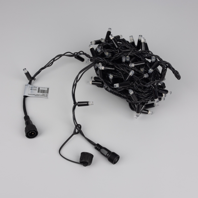 Светодиодная гирлянда ARD-STRING-CLASSIC-1000-BLACK-100LED-PULSE White (230V, 7W), Arlight, 031651, изображение 5 Светодиодная гирлянда ARD-STRING-CLASSIC-1000-BLACK-100LED-PULSE White (230V, 7W), Arlight, 031651, изображение 5