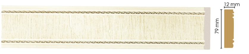 Молдинг Decomaster 150-6, 80x12x2400 мм