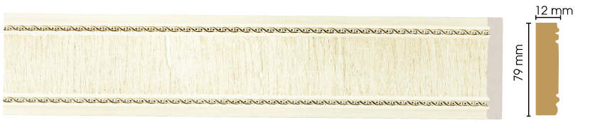 Молдинг Decomaster 150-6, 80x12x2400 мм Молдинг Decomaster 150-6, 80x12x2400 мм