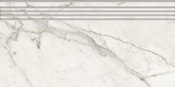 Ступень Kerranova Marble Trend Carrara LR 29.4x60, K-1000/LR/st01