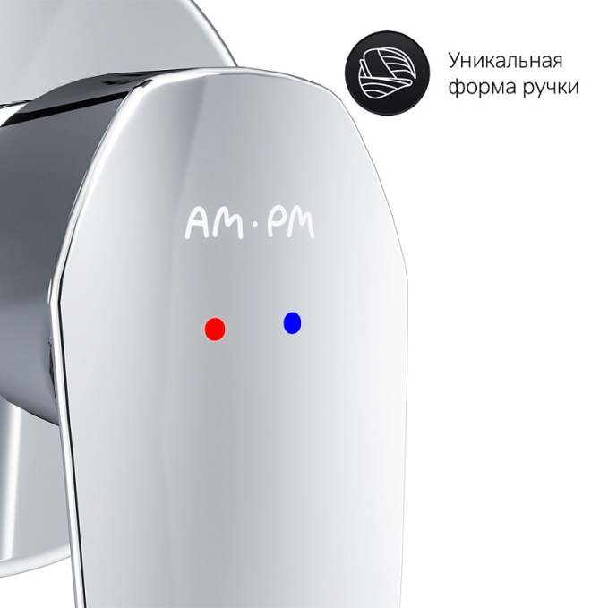 Смеситель для раковины (умывальника) AM.PM Gem F90A72200 хром встраиваемый Смеситель для раковины (умывальника) AM.PM Gem F90A72200 хром встраиваемый