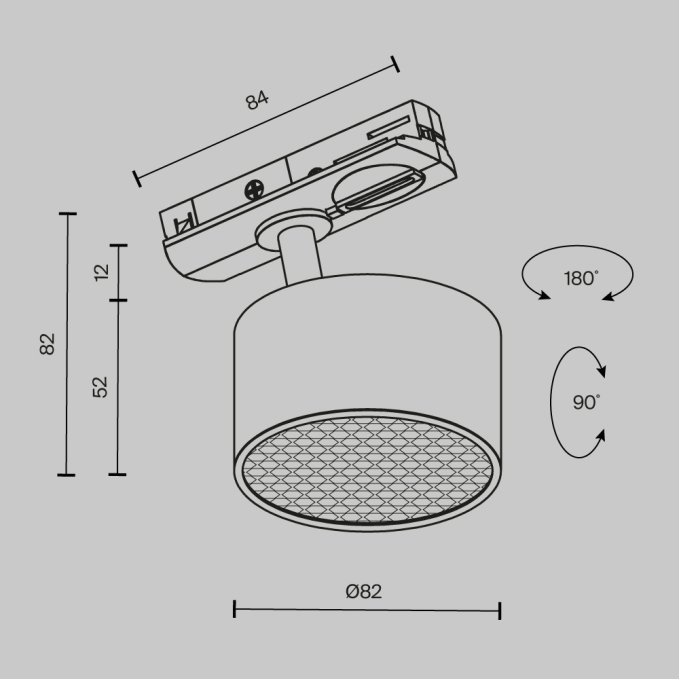 Трековый светильник Фокус Зум / Focus Zoom Exility 2700-6000K 12Вт 15-50° Dim Dali2, TR212-4-12WTW-DD2-Z-B, изображение 9 Трековый светильник Фокус Зум / Focus Zoom Exility 2700-6000K 12Вт 15-50° Dim Dali2, TR212-4-12WTW-DD2-Z-B, изображение 9