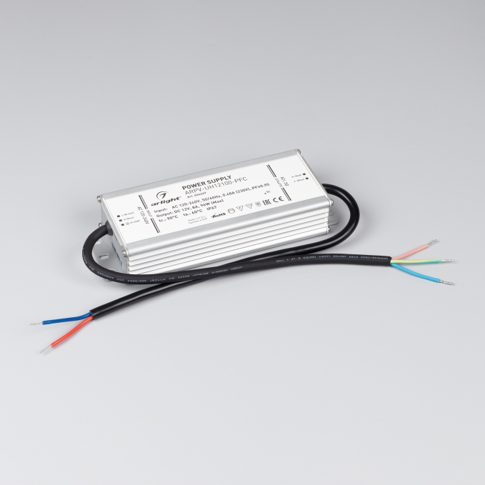 Блок питания ARPV-UH12100-PFC (12V, 8.0A, 96W), Arlight, 024267, изображение 4 Блок питания ARPV-UH12100-PFC (12V, 8.0A, 96W), Arlight, 024267, изображение 4