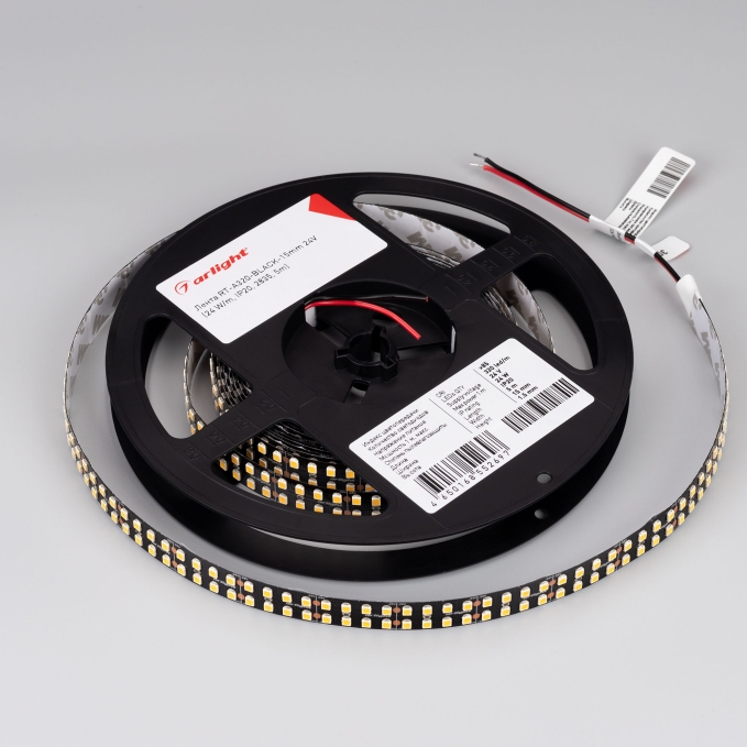 Светодиодная лента RT-A320-BLACK-15mm 24V Day4000 CRI98 (24 W/m, IP20, 2835, 5m), Arlight, 032614(2), изображение 2 Светодиодная лента RT-A320-BLACK-15mm 24V Day4000 CRI98 (24 W/m, IP20, 2835, 5m), Arlight, 032614(2), изображение 2