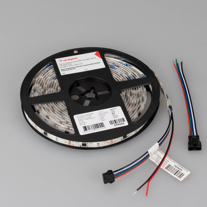 Светодиодная лента герметичная DMX-SE-B60-10mm 12V RGB-PX3 (14 W/m, IP65, 5060, 5m), Arlight, 039604, изображение 4 Светодиодная лента герметичная DMX-SE-B60-10mm 12V RGB-PX3 (14 W/m, IP65, 5060, 5m), Arlight, 039604, изображение 4