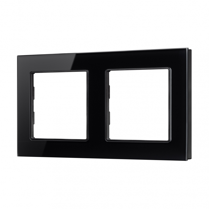 Рамка стеклянная FRM-GLARE-GS-2-BK, Arlight, 043797, изображение 1