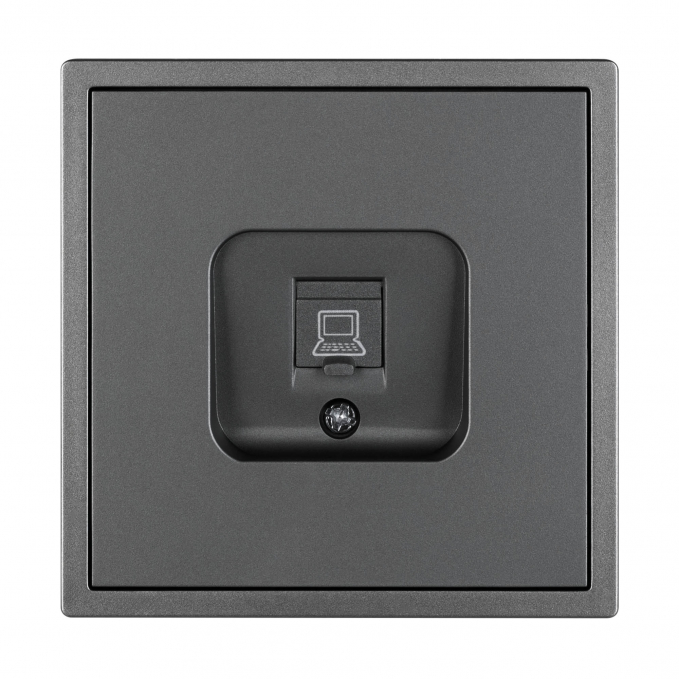 Механизм компьютерной розетки SCT-TENDO-MPC1-SFPL-GR (RJ-45, CAT6), Arlight, 054593, изображение 2 Механизм компьютерной розетки SCT-TENDO-MPC1-SFPL-GR (RJ-45, CAT6), Arlight, 054593, изображение 2