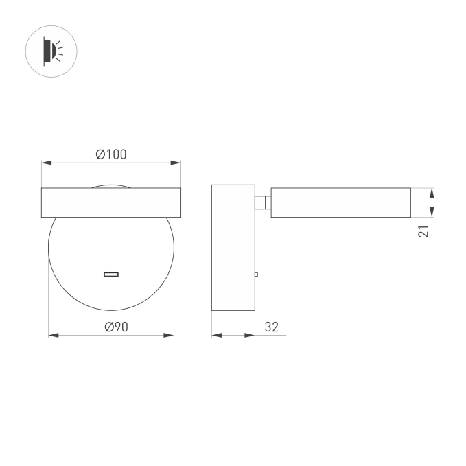 Светильник SP-MILADY-R90-6W Warm3000 (WH, 110 deg, 230V), Arlight, 052088, изображение 5