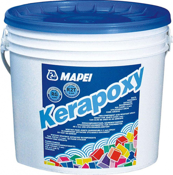 Затирка эпоксидная Mapei Kerapoxy №119 Серый Лондон, 10 кг
