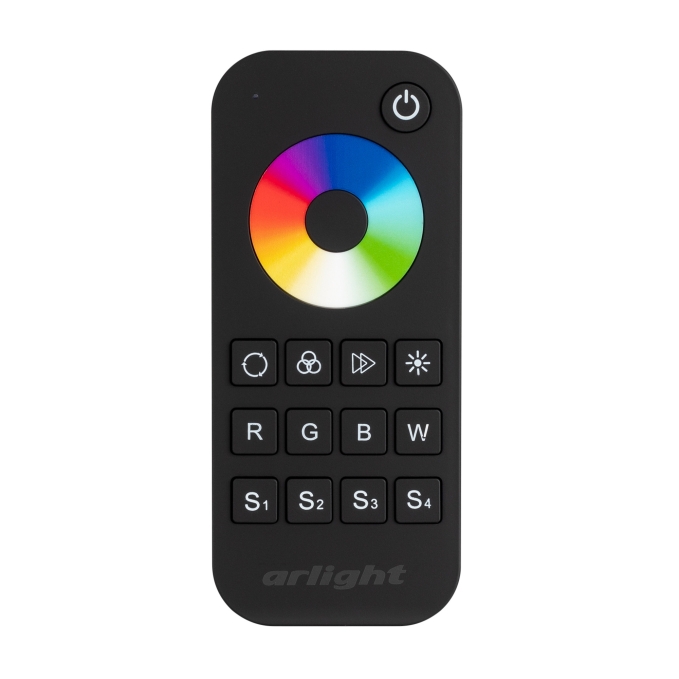 Пульт SMART-R28-RGBW Black (1 зона, 2.4G), Arlight, 023479, изображение 3 Пульт SMART-R28-RGBW Black (1 зона, 2.4G), Arlight, 023479, изображение 3