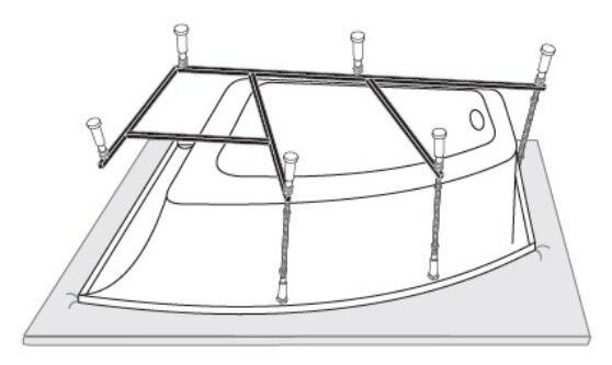 Каркас для ванны Vagnerplast Hapi 170x110 VPK170110 Каркас для ванны Vagnerplast Hapi 170x110 VPK170110