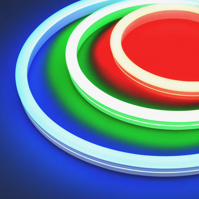 Светодиодная лента герметичная MOONLIGHT-SIDE-B84-12x24mm 24V RGB (12 W/m, IP68, 5m, wire x2), Arlight, 042751, изображение 2 Светодиодная лента герметичная MOONLIGHT-SIDE-B84-12x24mm 24V RGB (12 W/m, IP68, 5m, wire x2), Arlight, 042751, изображение 2