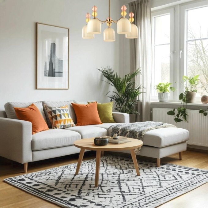 Люстра потолочная E27 5*40W 220V GILLIAN MODERNI LN26 148 LUMION 4589/5C, фото в интерьере 1 Люстра потолочная E27 5*40W 220V GILLIAN MODERNI LN26 148 LUMION 4589/5C, фото в интерьере 1