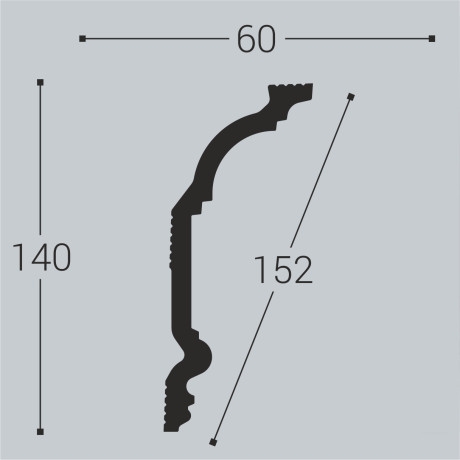 Карниз Bello Deco К2 140-60