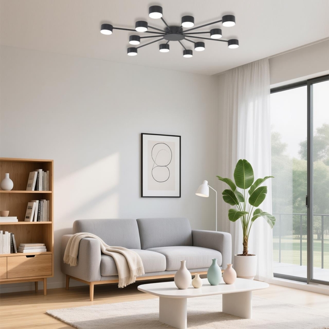 Люстра GX53 LED 12*7W 220V TORINA COMFI LN26 251 LUMION 8344/12C, фото в интерьере 1 Люстра GX53 LED 12*7W 220V TORINA COMFI LN26 251 LUMION 8344/12C, фото в интерьере 1