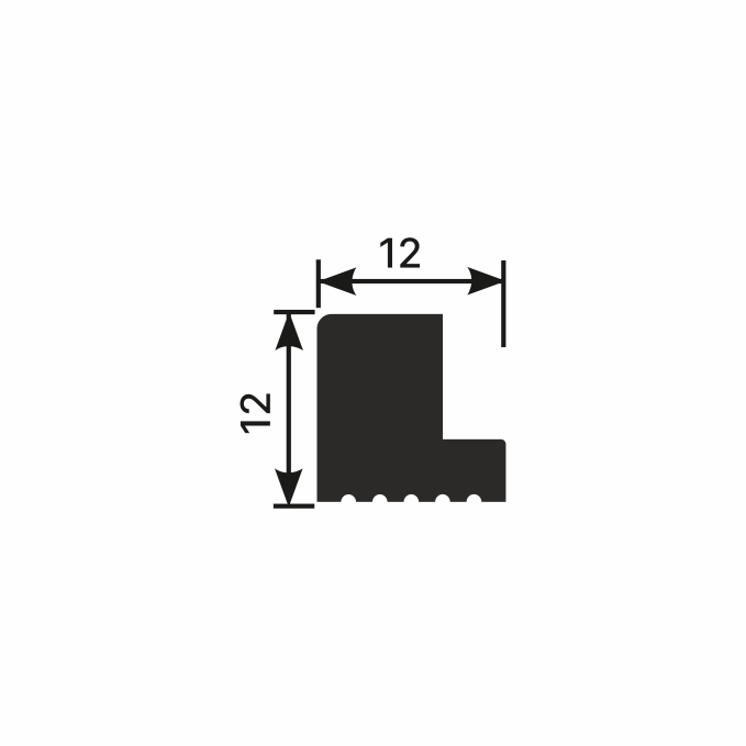 Заглушка Cosca Decor ZL006 левая для рейки RX006, 12x12x2800 мм, Экополимер Заглушка Cosca Decor ZL006 левая для рейки RX006, 12x12x2800 мм, Экополимер