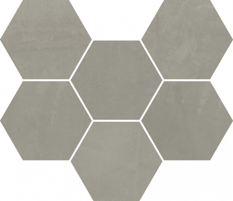 Мозаика Italon Continuum Iron Mosaico Hexagon 25x29, 620110000189