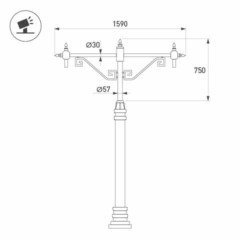 Кронштейн OXOR-SB4-2 BLACK, Arlight, 051638, изображение 2