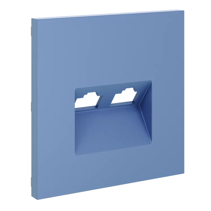 Накладка для розетки компьютерной двойной RJ45+RJ45 кат.6, S70 (деним), Voltum, VLS001415 Накладка для розетки компьютерной двойной RJ45+RJ45 кат.6, S70 (деним), Voltum, VLS001415