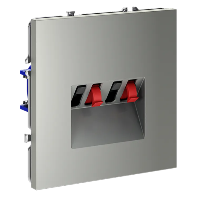 Розетка акустическая встраиваемая VOLTUM S70 4-местная, (сталь), Voltum, VLS060305 Розетка акустическая встраиваемая VOLTUM S70 4-местная, (сталь), Voltum, VLS060305