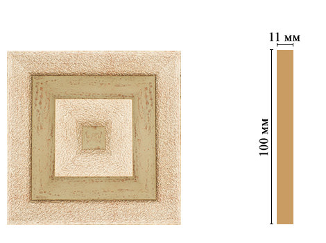 Вставка цветная Decomaster D205-59, 100x100x11 мм Вставка цветная Decomaster D205-59, 100x100x11 мм