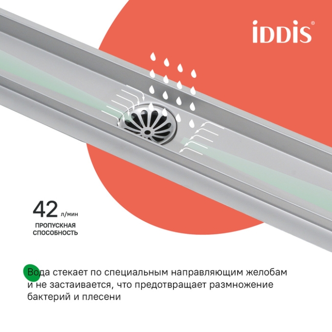 Лоток душевой Iddis Perfex 975B5SB00DZ