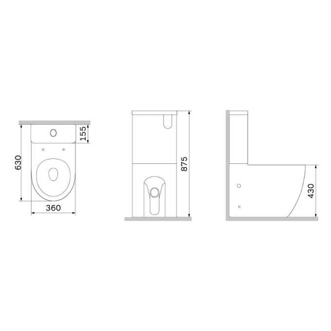 Унитаз-компакт AM.PM Like C808600SC Унитаз-компакт AM.PM Like C808600SC