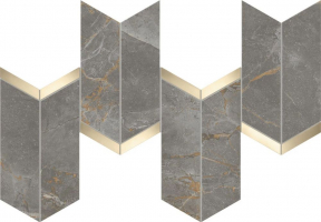 Мозаика Atlas Concorde Italy Marvel X Fior di Bosco Mosaico Chevron Lappato 19.2x46.3, AF9A
