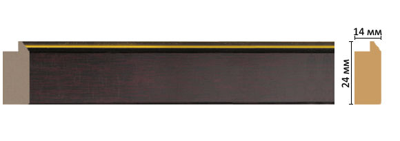 Багет Decomaster FM2-2, 24x14x2850 мм Багет Decomaster FM2-2, 24x14x2850 мм