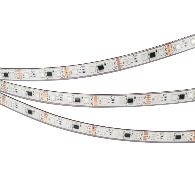 Светодиодная лента герметичная DMX-PS-B60-12mm 12V RGB-PX3 (14 W/m, IP67, 5060, 5m), Arlight, 039605, изображение 4