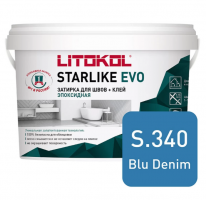 Затирка эпоксидная Litokol Starlike Evo S.340 Blu Denim, 2.5 кг Затирка эпоксидная Litokol Starlike Evo S.340 Blu Denim, 2.5 кг