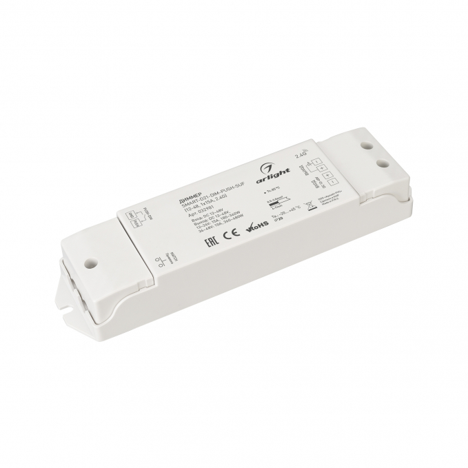 Диммер SMART-D21-DIM-PUSH-SUF (12-48, 1x15A, 2.4G), Arlight, 032981, изображение 1 Диммер SMART-D21-DIM-PUSH-SUF (12-48, 1x15A, 2.4G), Arlight, 032981, изображение 1
