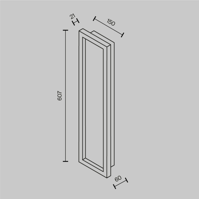 Настенный светильник (бра) Плоскость / Flat 3000К 10Вт, MOD296WL-L10BS3K, изображение 9 Настенный светильник (бра) Плоскость / Flat 3000К 10Вт, MOD296WL-L10BS3K, изображение 9