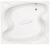 Ванна акриловая Vagnerplast Helios 195x170 VPBA197HEL2X-04