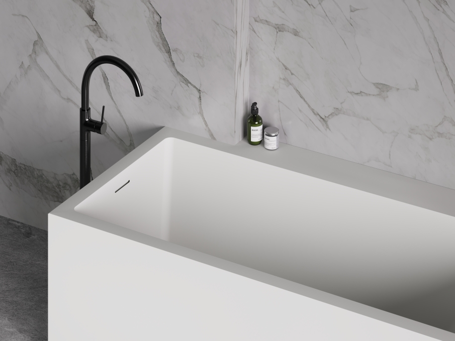 Ванна из литьевого камня Salini Cascata Kit 170x70 104813G белая глянцевая встраиваемая Ванна из литьевого камня Salini Cascata Kit 170x70 104813G белая глянцевая встраиваемая