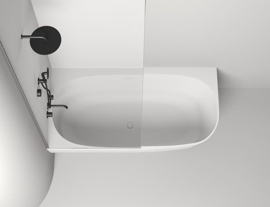 Ванна из литьевого камня Salini Sofia Corner 170x85 L 102515G белая глянцевая угловая Ванна из литьевого камня Salini Sofia Corner 170x85 L 102515G белая глянцевая угловая